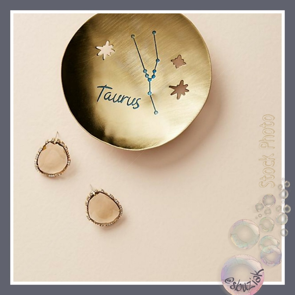 Anthropologie Taurus Zodiac Rustic Artisan Dish